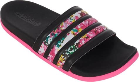 adidas slippers dames roze zwart|adidas slippers nl.